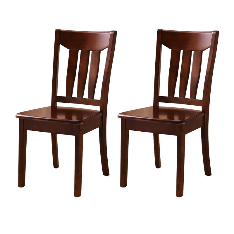 16.5" Wide Side Chair Industrial Wood Side Dining Armless Chairs