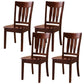 16.5" Wide Side Chair Industrial Wood Side Dining Armless Chairs