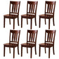 16.5" Wide Side Chair Industrial Wood Side Dining Armless Chairs