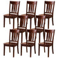 16.5" Wide Side Chair Industrial Wood Side Dining Armless Chairs