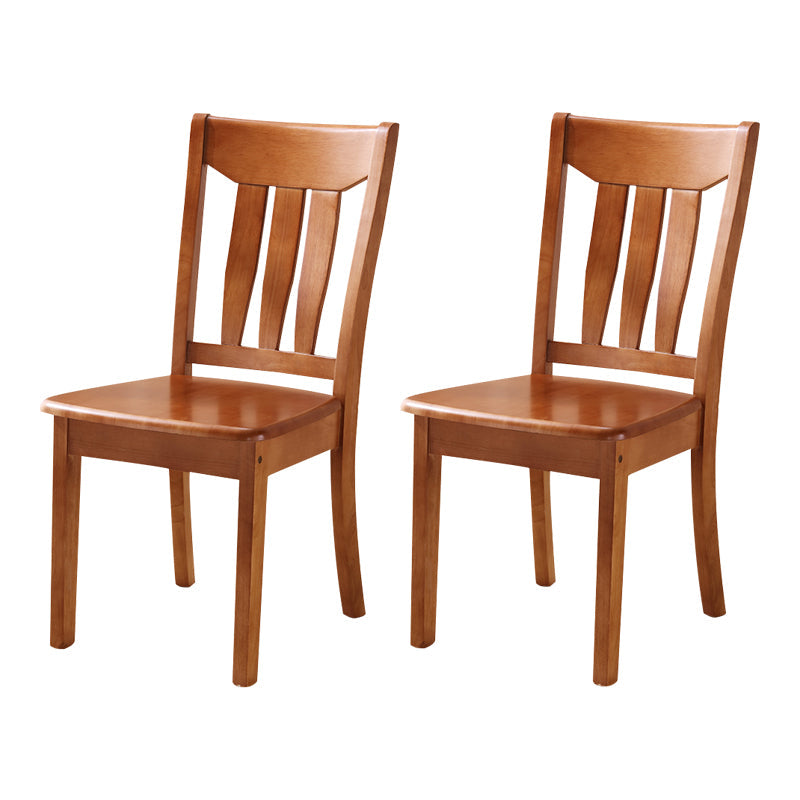 16.5" Wide Side Chair Industrial Wood Side Dining Armless Chairs