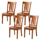 16.5" Wide Side Chair Industrial Wood Side Dining Armless Chairs