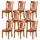 16.5" Wide Side Chair Industrial Wood Side Dining Armless Chairs