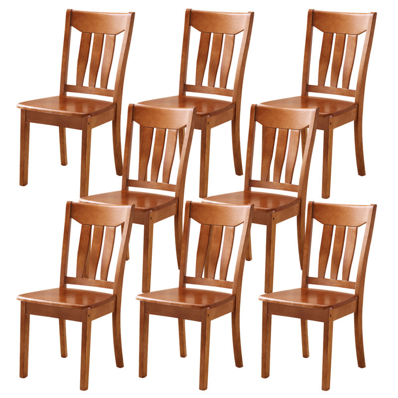 16.5" Wide Side Chair Industrial Wood Side Dining Armless Chairs