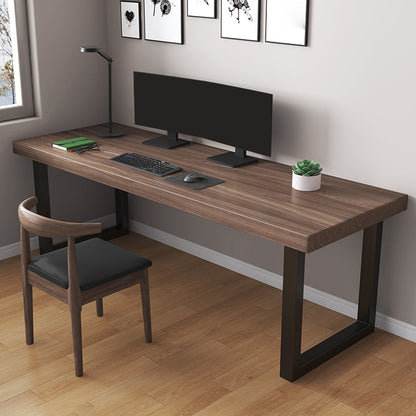 Escritorio de escritura de madera de pino contemporánea escritorio de dormitorio con piernas negras