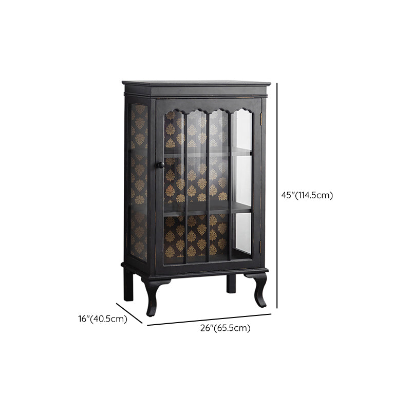 Tradizionale curiosità in legno porte di vetro a buffet per camera da letto