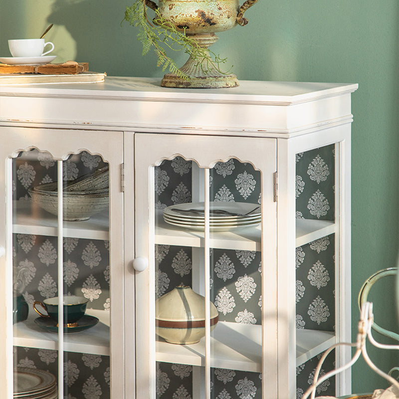 Tradizionale in legno in legno in legno in legno porte in vetro a buffet per camera da letto