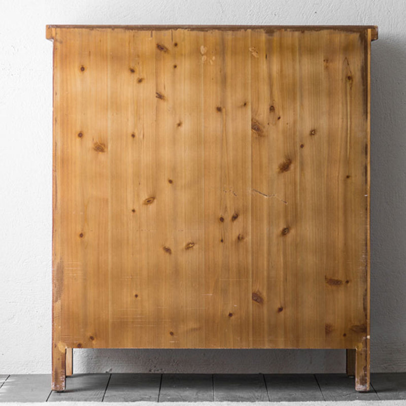 Tradizionale panorama in legno massiccio porte in vetro a buffet per camera da letto