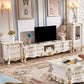 Glam Media Console Open Storage TV Stand Console with 4 Drawers Clearhalo 'furn' 'furn_tv_stands_entertainment_centers' 'Furniture' 'Living Room Furniture' 'TV Stands & Entertainment Centers' 'TV Stands & Media Storage Furniture' 'tv_stands_entertainment_centers' 6682847
