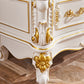 Glam Media Console Open Storage TV Stand Console with 4 Drawers Clearhalo 'furn' 'furn_tv_stands_entertainment_centers' 'Furniture' 'Living Room Furniture' 'TV Stands & Entertainment Centers' 'TV Stands & Media Storage Furniture' 'tv_stands_entertainment_centers' 6682854