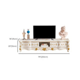 Console multimediale glam console di supporto TV Open Storage con 4 cassetti