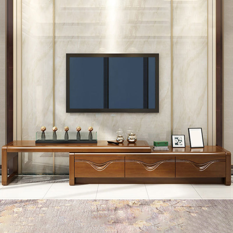 Solid Wood Media Console Traditional TV Stand Console with Drawers Clearhalo 'furn' 'furn_tv_stands_entertainment_centers' 'Furniture' 'Living Room Furniture' 'TV Stands & Entertainment Centers' 'TV Stands & Media Storage Furniture' 'tv_stands_entertainment_centers' 6682872