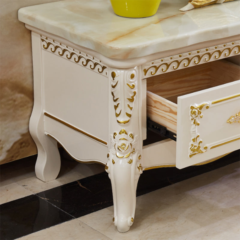 Glam TV Media Console Open Storage TV Console with 4 Drawers Clearhalo 'furn' 'furn_tv_stands_entertainment_centers' 'Furniture' 'Living Room Furniture' 'TV Stands & Entertainment Centers' 'TV Stands & Media Storage Furniture' 'tv_stands_entertainment_centers' 6682888