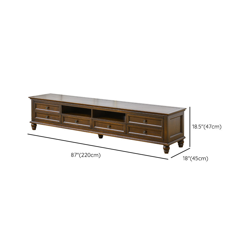 Traditional TV Media Console Solid Wood TV Console with 6 Drawers Clearhalo 'furn' 'furn_tv_stands_entertainment_centers' 'Furniture' 'Living Room Furniture' 'TV Stands & Entertainment Centers' 'TV Stands & Media Storage Furniture' 'tv_stands_entertainment_centers' 6682906