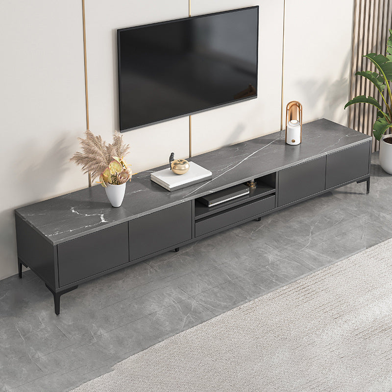 Glam – meuble TV, Console multimédia de rangement ouverte pour le salon