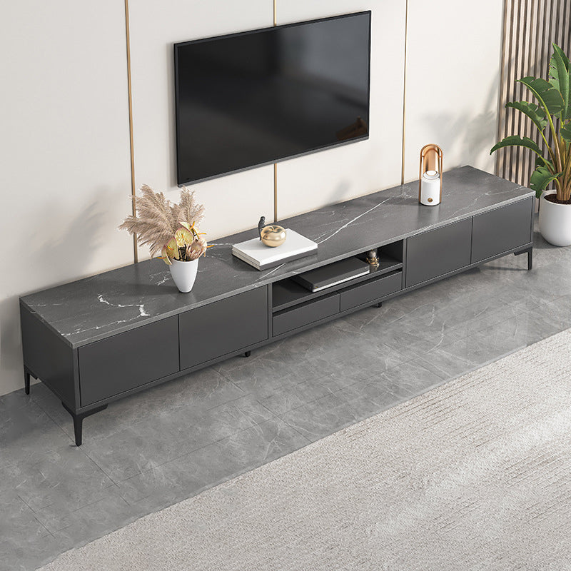 Glam – meuble TV, Console multimédia de rangement ouverte pour le salon