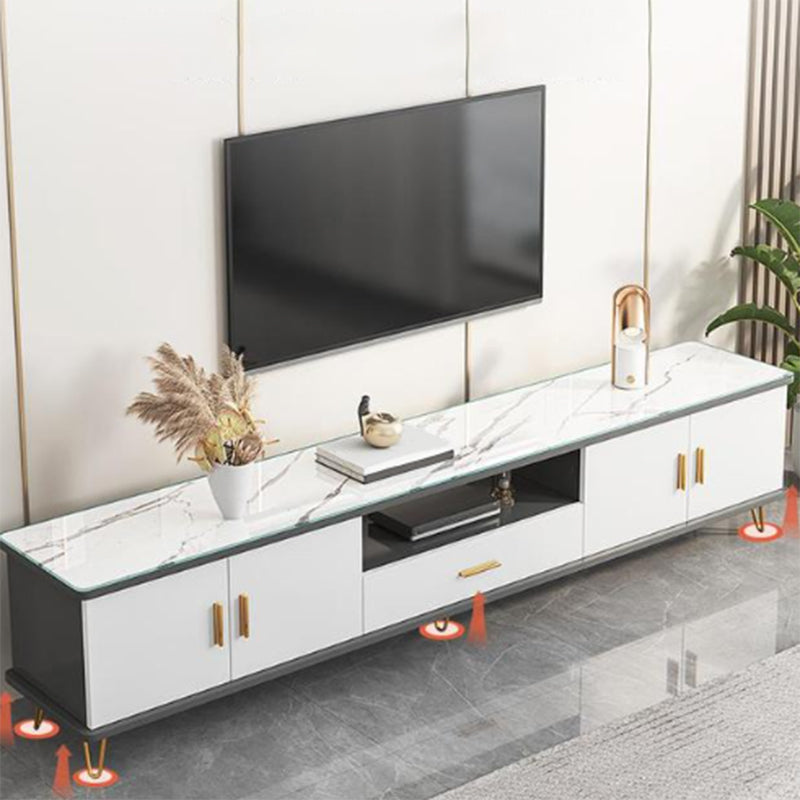 Glam – meuble TV, Console multimédia de rangement ouverte pour le salon