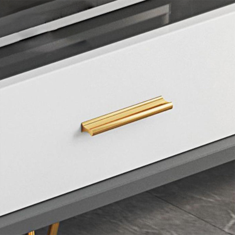 Glam – meuble TV, Console multimédia de rangement ouverte pour le salon