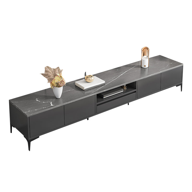Glam – meuble TV, Console multimédia de rangement ouverte pour le salon