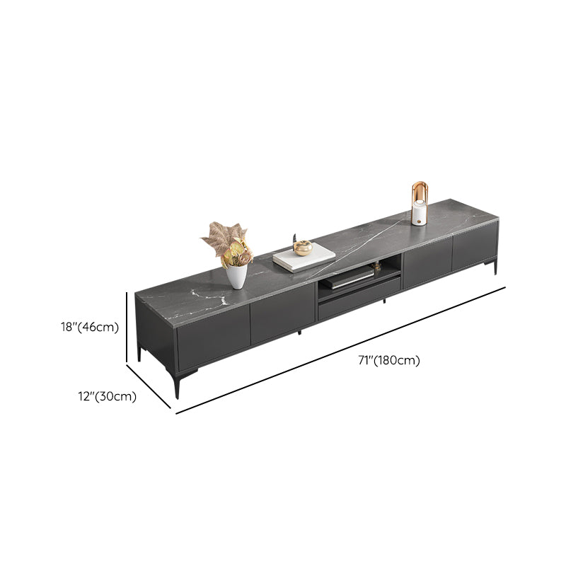 Glam – meuble TV, Console multimédia de rangement ouverte pour le salon
