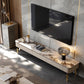 Contemporary TV Media Console Stone TV Console with 3 Drawers 79"L x 16"W x 16"H Clearhalo 'furn' 'furn_tv_stands_entertainment_centers' 'Furniture' 'Living Room Furniture' 'TV Stands & Entertainment Centers' 'TV Stands & Media Storage Furniture' 'tv_stands_entertainment_centers' 6682951