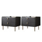 2 - Schublade Glam Nightstand Antique Finish Accent Tisch Nachttisch