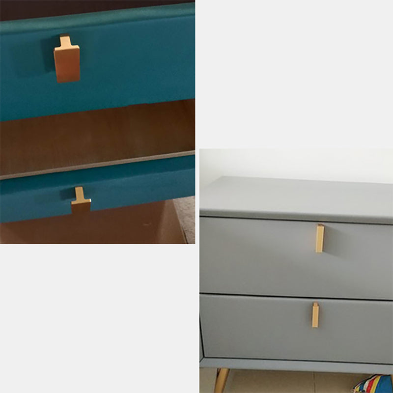 Contemporary Bed Nightstand Leather Bedside Cabinet with 2 Drawers Clearhalo 'Bedroom Furniture' 'furn' 'furn_night_stand' 'Furniture' 'night_stand' 'Nightstands' 6683105