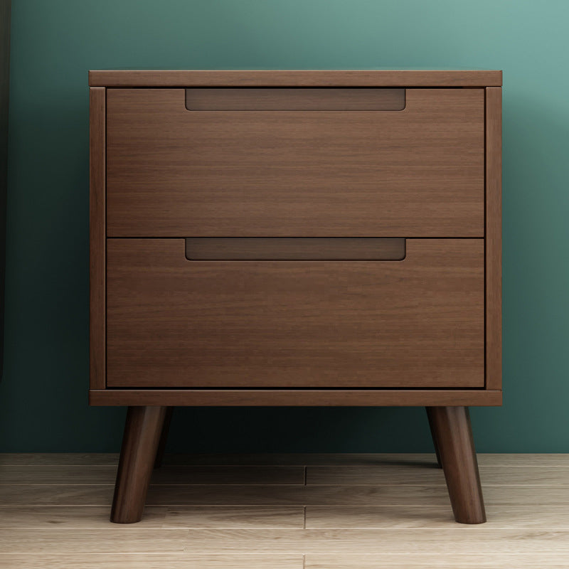 Comodino moderno comodino in legno massiccio di accento in legno massiccio per camera da letto