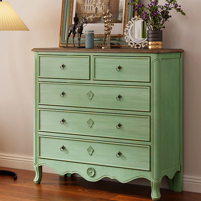 Distressed Storage Chest Dresser Traditional Dresser with Drawers Clearhalo 'Bedroom Furniture' 'Dressers & Chests' 'dressers_chests' 'furn' 'furn_dressers_chests' 'Furniture' 6683649