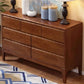 Contemporary 16" W Rubber Wood Storage Chest Bedroom Chest with Drawers