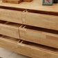 Contemporary 16" W Rubber Wood Storage Chest Bedroom Chest with Drawers