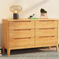 Contemporary Chest Home Rubber Wood Storage Chest with Drawers Natural 6 Clearhalo 'Bedroom Furniture' 'Dressers & Chests' 'dressers_chests' 'furn' 'furn_dressers_chests' 'Furniture' 6683693