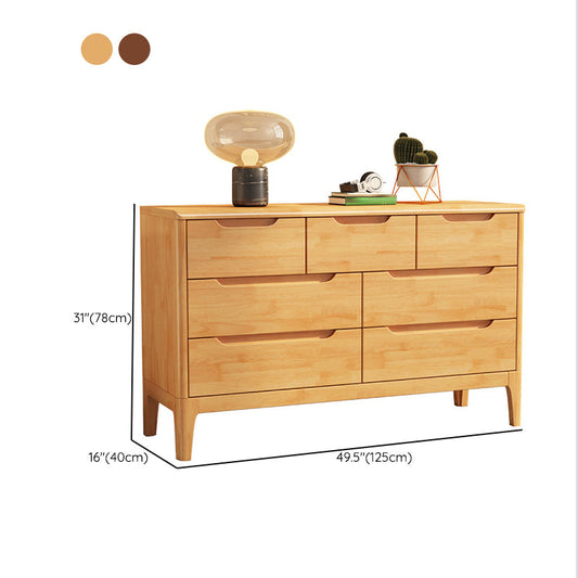 Contemporary Chest Home Rubber Wood Storage Chest with Drawers Clearhalo 'Bedroom Furniture' 'Dressers & Chests' 'dressers_chests' 'furn' 'furn_dressers_chests' 'Furniture' 6683702