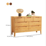 Contemporary Chest Home Rubber Wood Storage Chest with Drawers Clearhalo 'Bedroom Furniture' 'Dressers & Chests' 'dressers_chests' 'furn' 'furn_dressers_chests' 'Furniture' 6683702