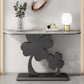 Tavolo console mezza luna glam tavolo accento resistente a graffi per Hall