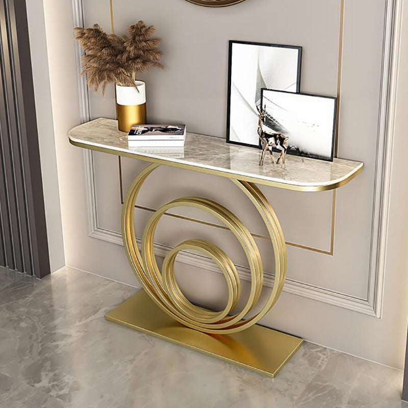 Tavolino moderno di accento di mezza luna per la sala da divano per sala