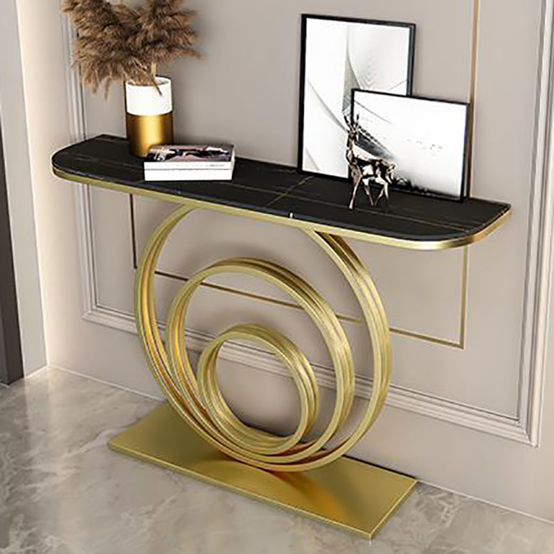 Tavolino moderno di accento di mezza luna per la sala da divano per sala