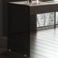 Moderne 3 Schubladen Office Desk 23.62 "W rechteckiger Schreibtisch mit Glasbasis