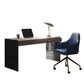 Moderne 3 Schubladen Office Desk 23.62 "W rechteckiger Schreibtisch mit Glasbasis