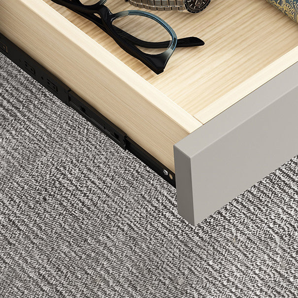 Moderner Steinkrümmungstisch 23.62 "großer grauer Schreibtisch mit 2 Schubladen