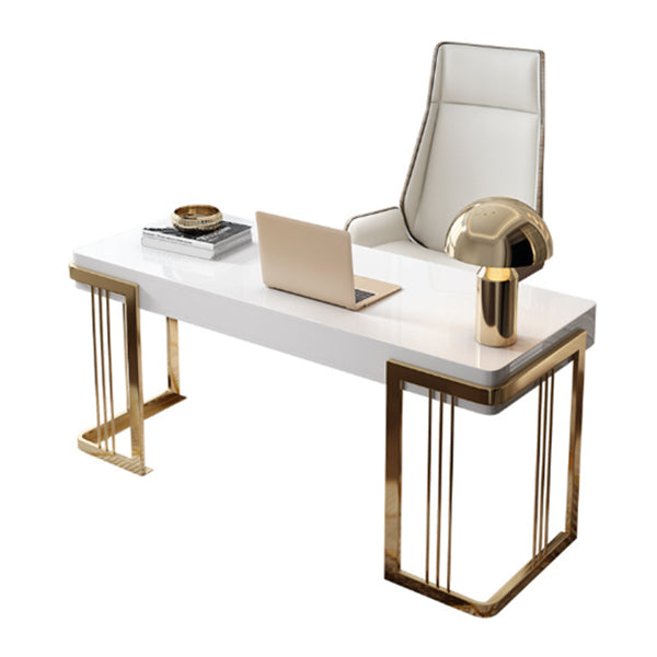 Escritorio de oficina rectángulo de madera Glam 29.53 "escritorio de escritura de alto con 1 cajón