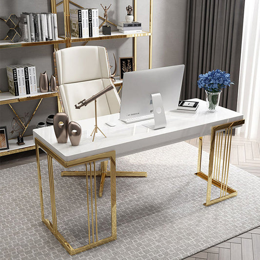 木製の長方形のオフィスデスクグラム29.53 "1つの引き出し付きの背の高いライティングデスク