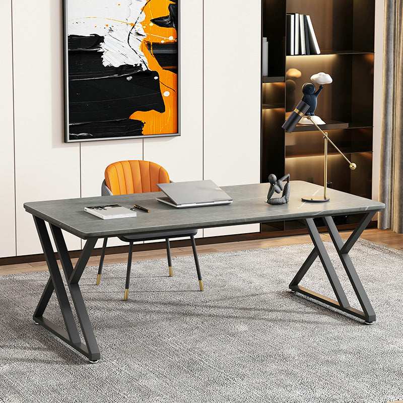 Bureau de jeu contemporain Finition antique Bureau d'ordinateur rectangulaire