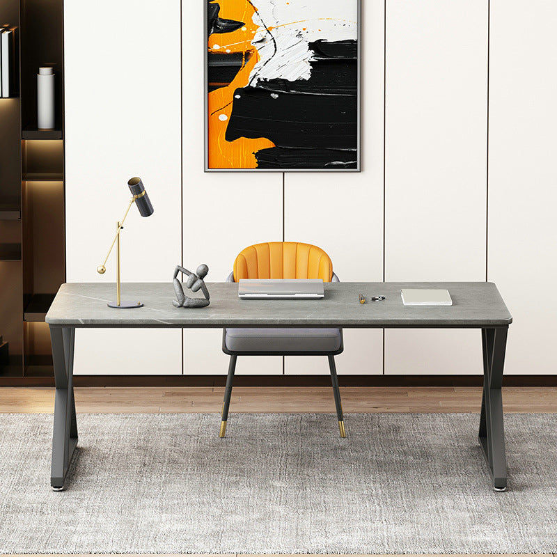 Bureau de jeu contemporain Finition antique Bureau d'ordinateur rectangulaire