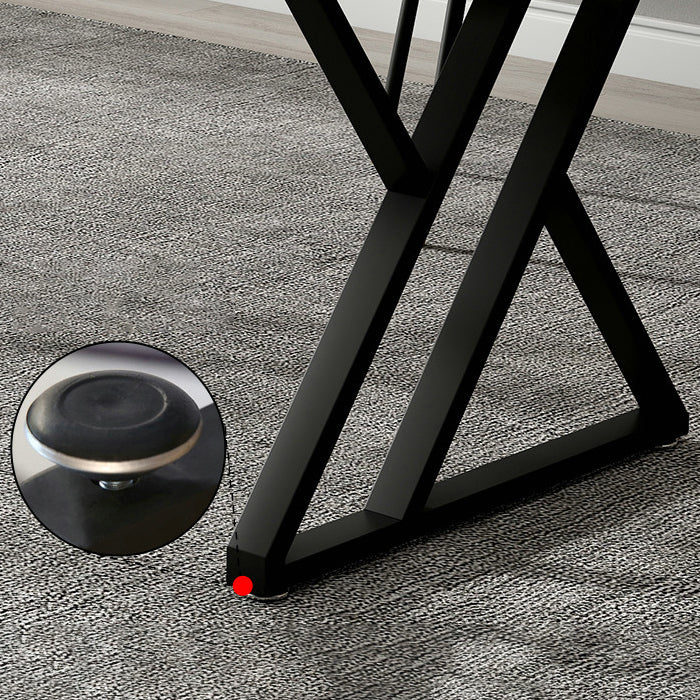 Bureau de jeu contemporain Finition antique Bureau d'ordinateur rectangulaire