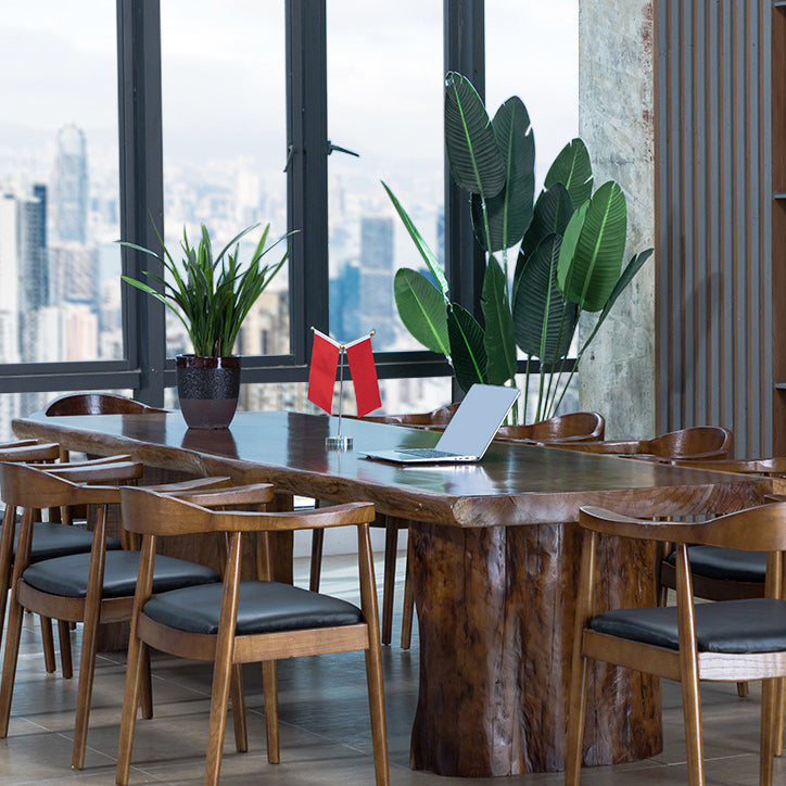 Bureau de bureau rectangulaire contemporain bureau d'écriture en bois massif pour bureau