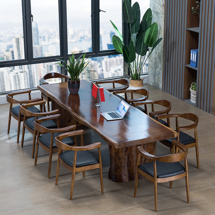 Bureau de bureau rectangulaire contemporain bureau d'écriture en bois massif pour bureau