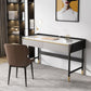 Glam Office Desk Antique Finish Computer Desk mit 2 Schubladen