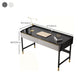 Glam Office Desk Antique Finish Computer Desk mit 2 Schubladen