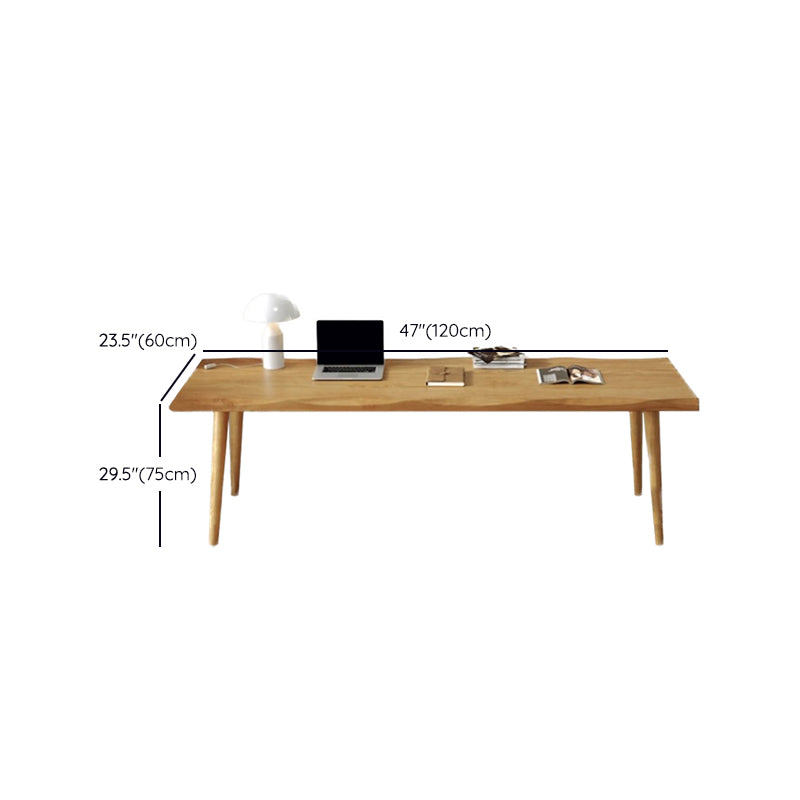 Bureau de bureau en bois massif contemporain du bureau rectangulaire pour le bureau